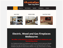 Tablet Screenshot of logfires.com.au